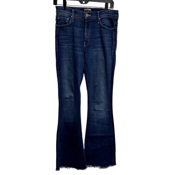 MOTHER Denim - Mother Denim The Weekender Fray in "Home Movies" Wash Flared Jeans Size 28